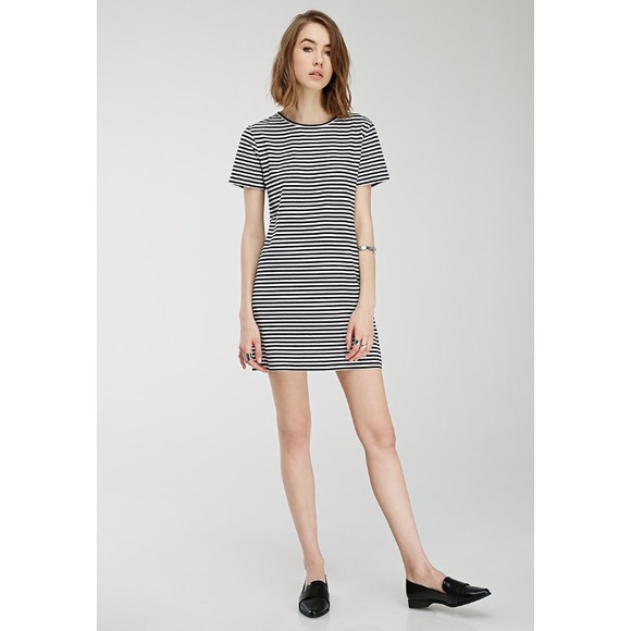 Forever 21 Dresses & Skirts - Striped Tshirt Dress EUC