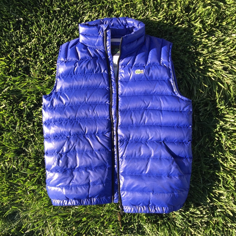 Lacoste puff vest feather filled
