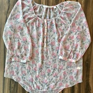 Lauren Conrad Floral blouse