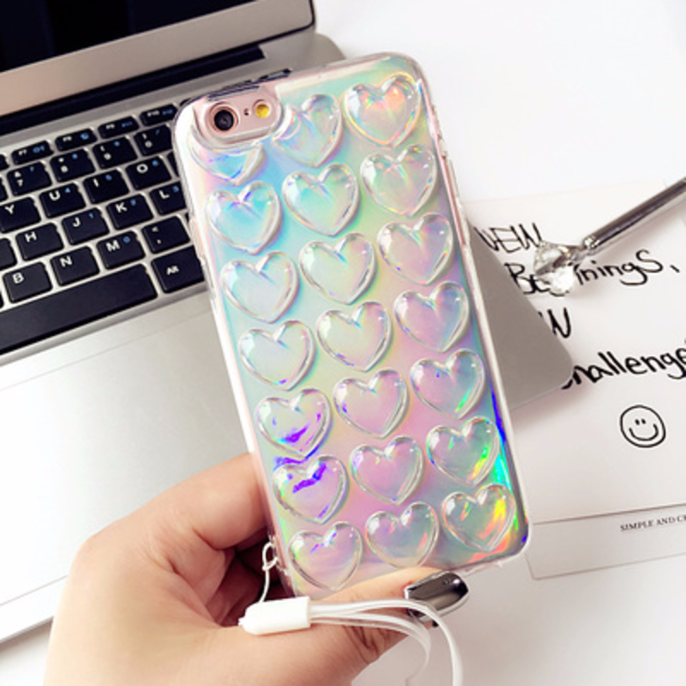 IPhone 3D holographic heart case - Picture 2 of 3