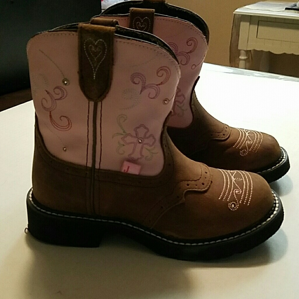 (youth)Justin Gypsy Bay Apache Pink Western boots