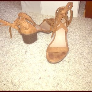 Merona lace up heels