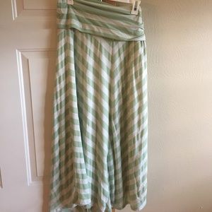 Size M - long maxi fold over waist skirt
