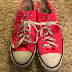 neon pink converse!