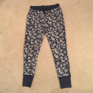 Floral joggers