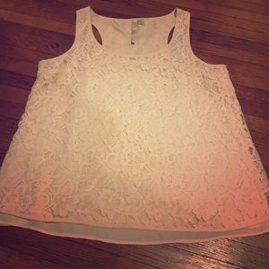 LC Lauren Conrad Lace Tank Top