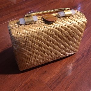 Vintage Rodo Italian Wick Wicker Purse