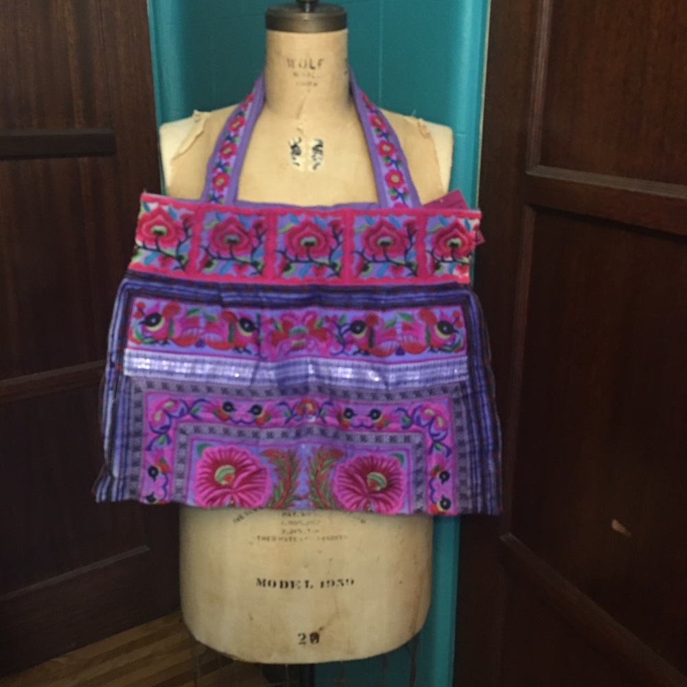 Embroidered Floral Boho Bag