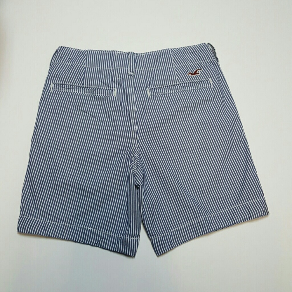 Hollister Shorts Stripes Blue and White