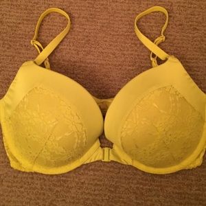 Strappy neon yellow Victoria Secrets bra