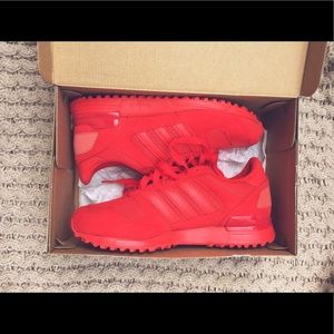Adidas originals red sneakers
