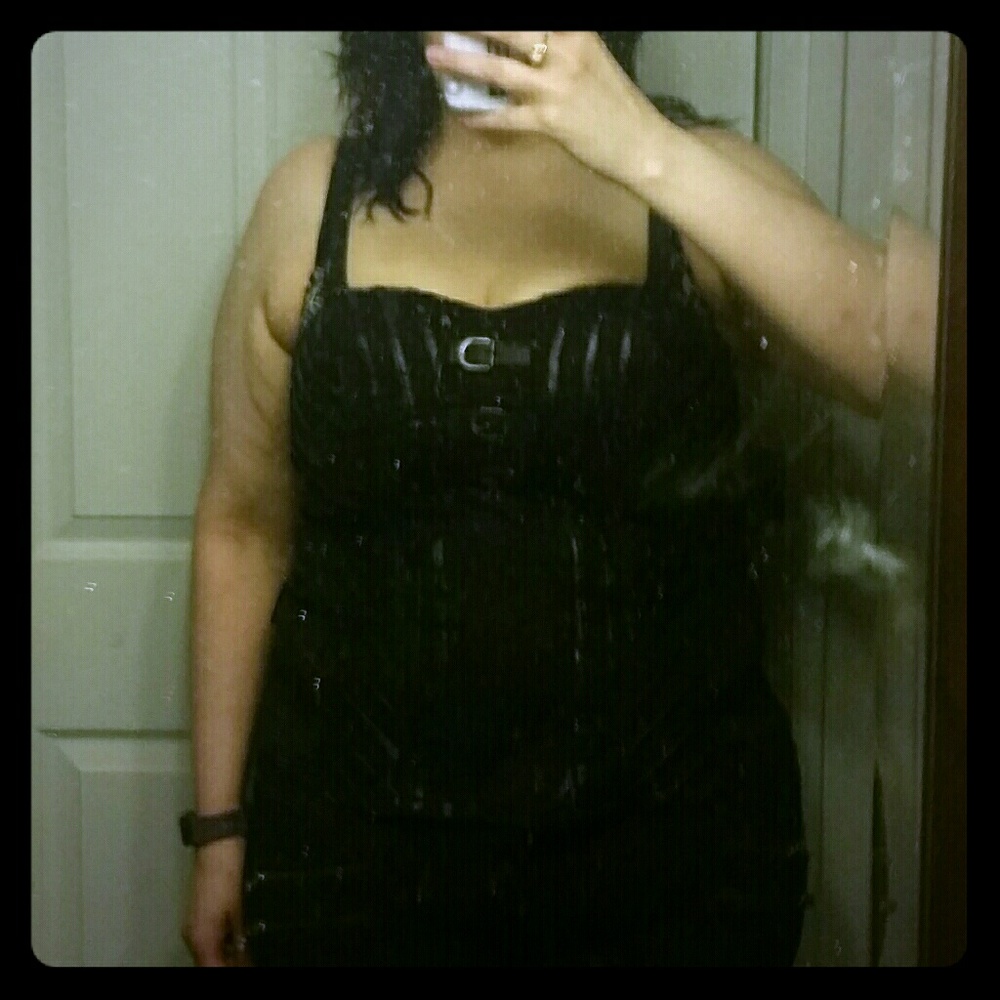 NWOT Punk goth corset top