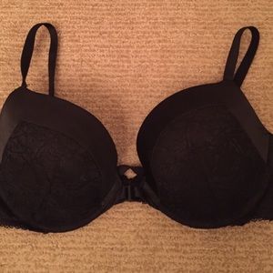 Black lace super strappy Victoria Secrets bra