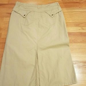 Khaki skirt size 16  by Original threads