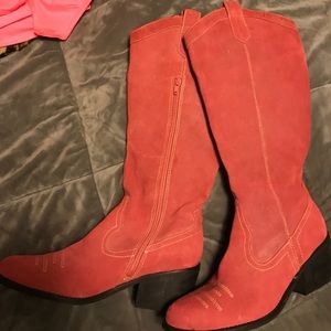 Pink boots