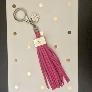 Kate Spade Pink Tassel Keyfob