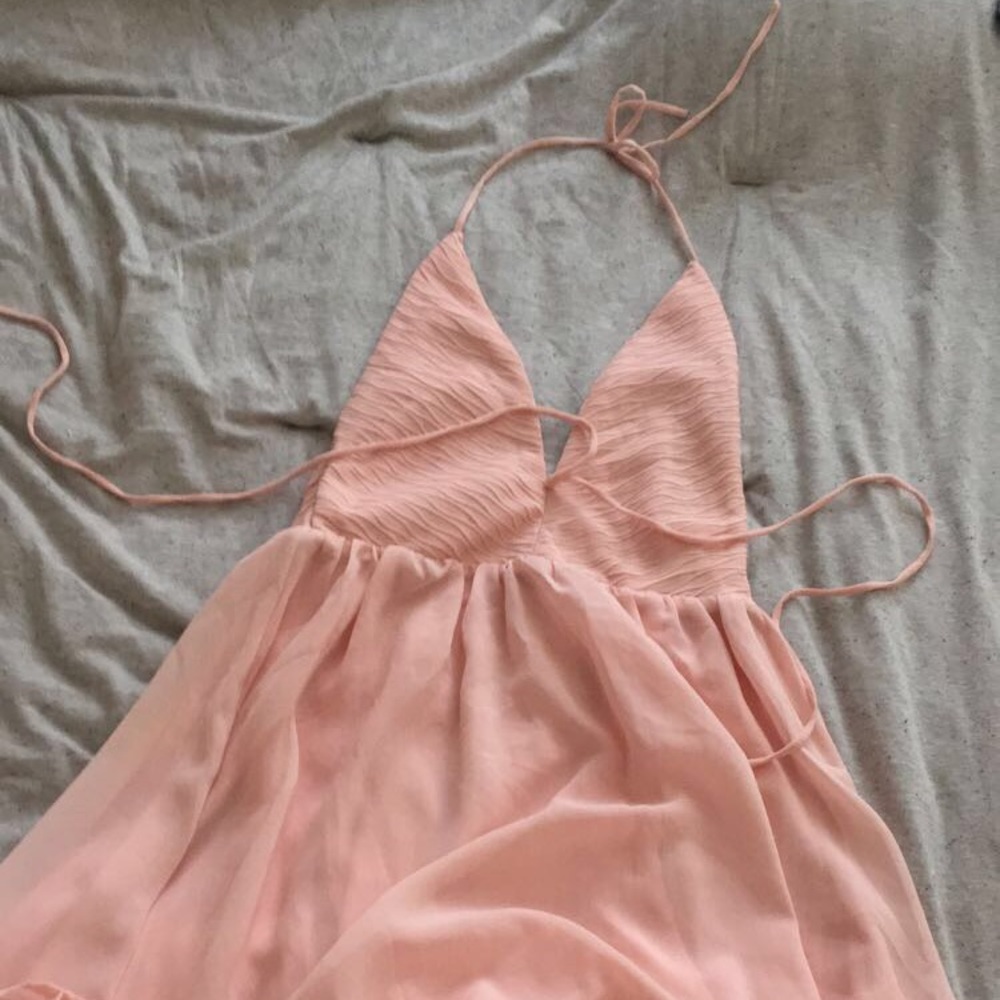 Tobi ballet pink skater dress