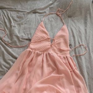 Tobi ballet pink skater dress