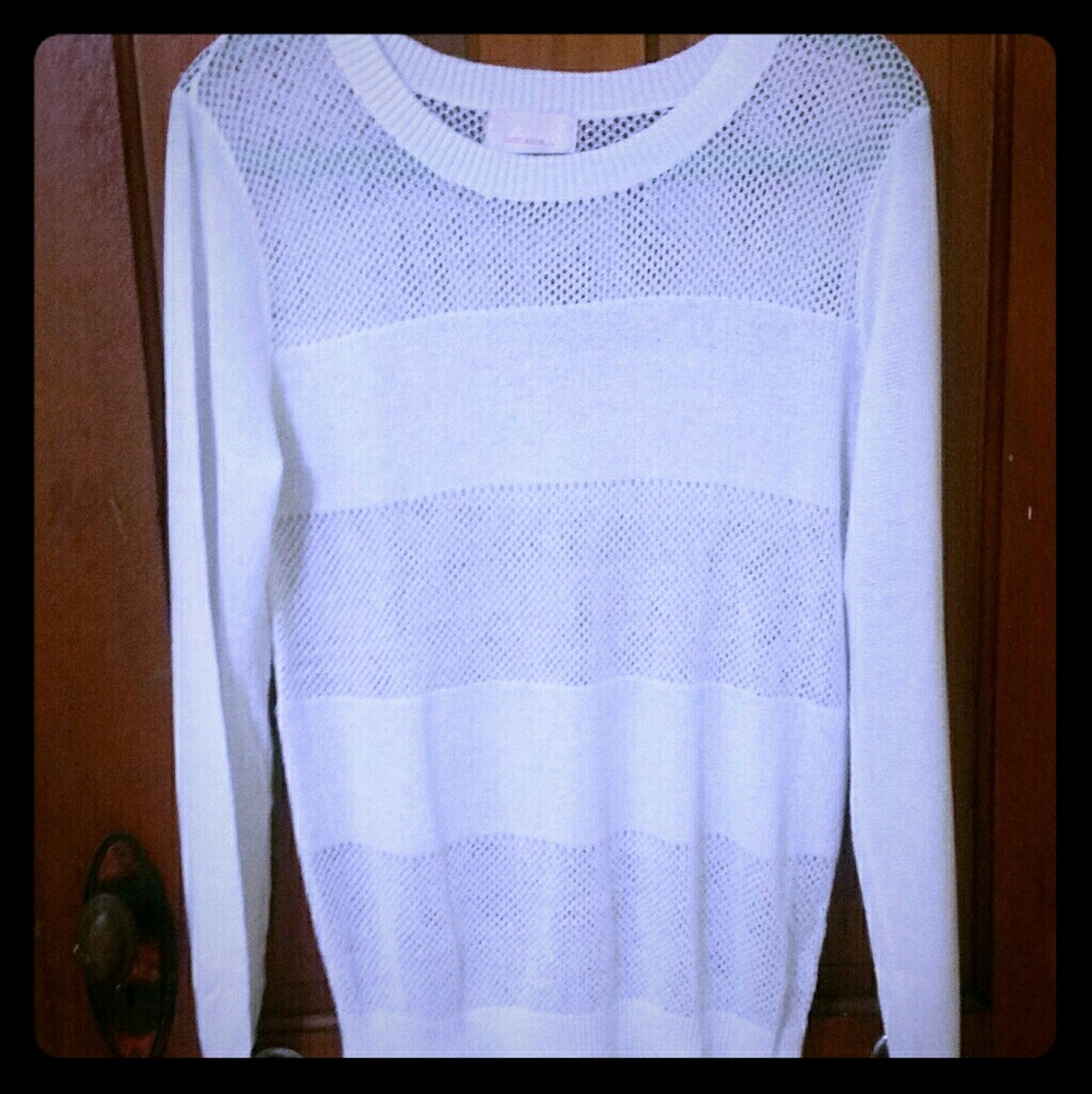 Mesh Detail Sweater