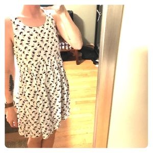 Old navy with and navy bird print dress
