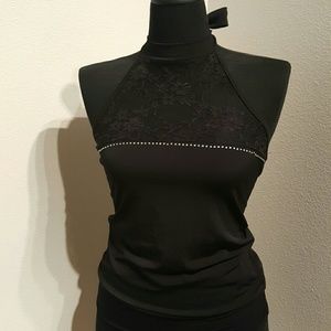 💋Rhinestone and lace top💋