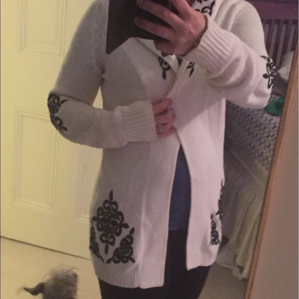 White House Black Market 3/4 length sweater.