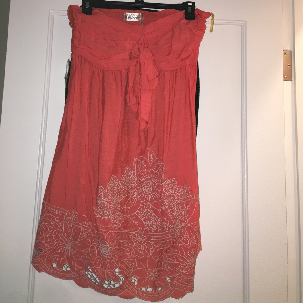 Cute peach color dress