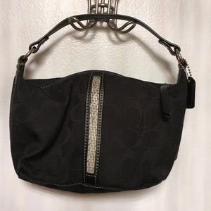 Black coach mini bag