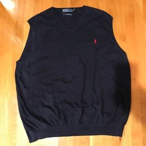 Polo Ralph Lauren Navy Blue Sweater Vest