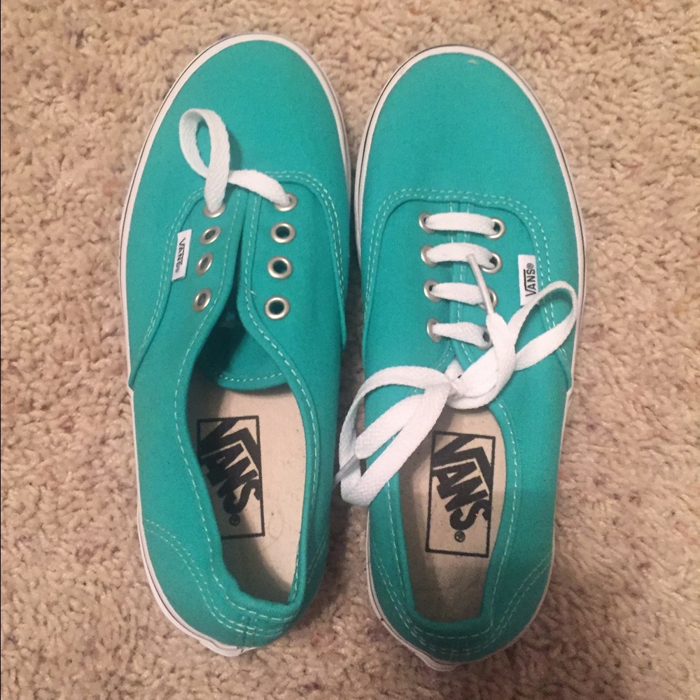 Brand new Teal Green Vans