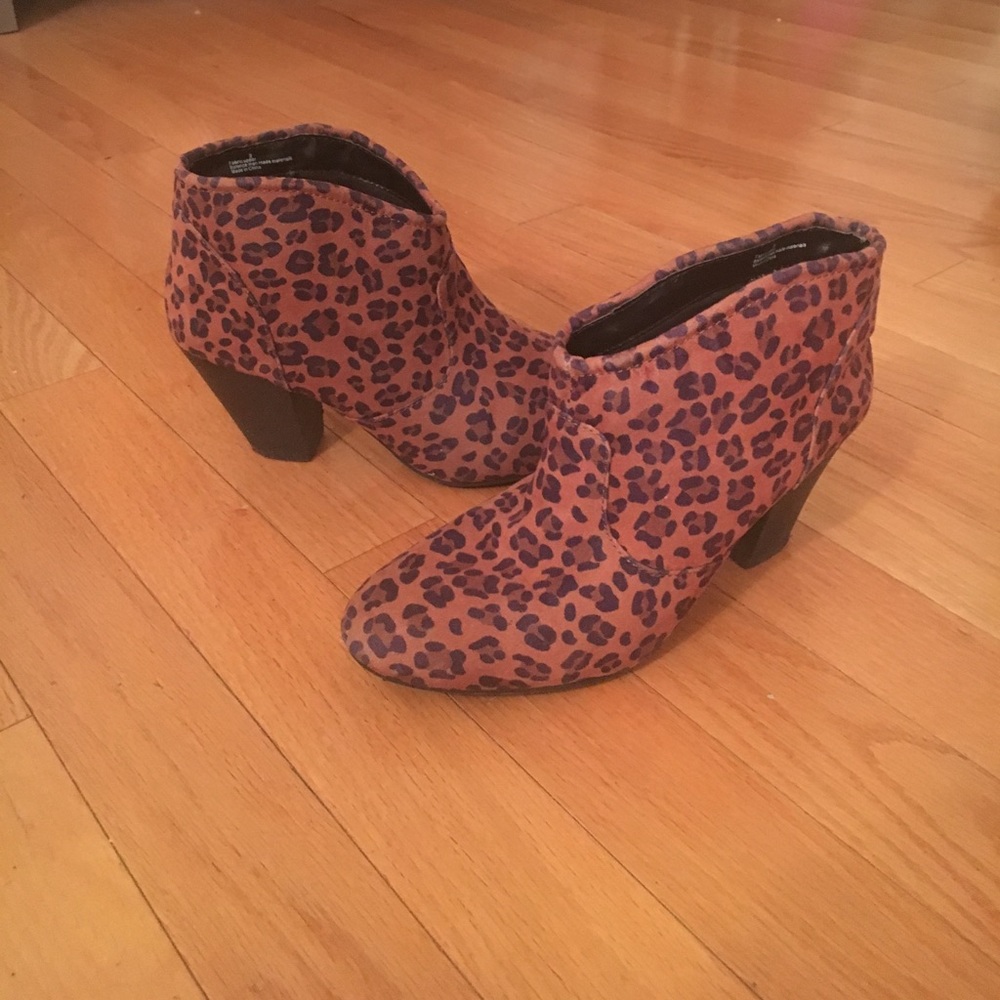 Leopard Western Ankle Boots