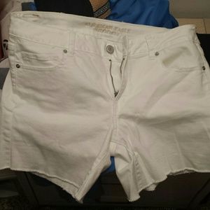 American Eagle White Jean shorts