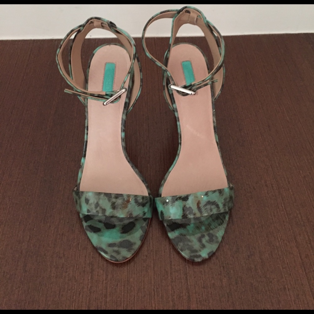 Topshop open toe heels