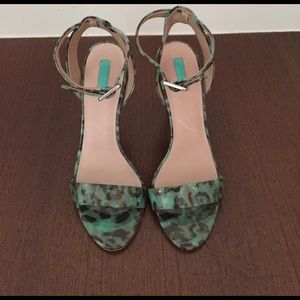 Topshop open toe heels