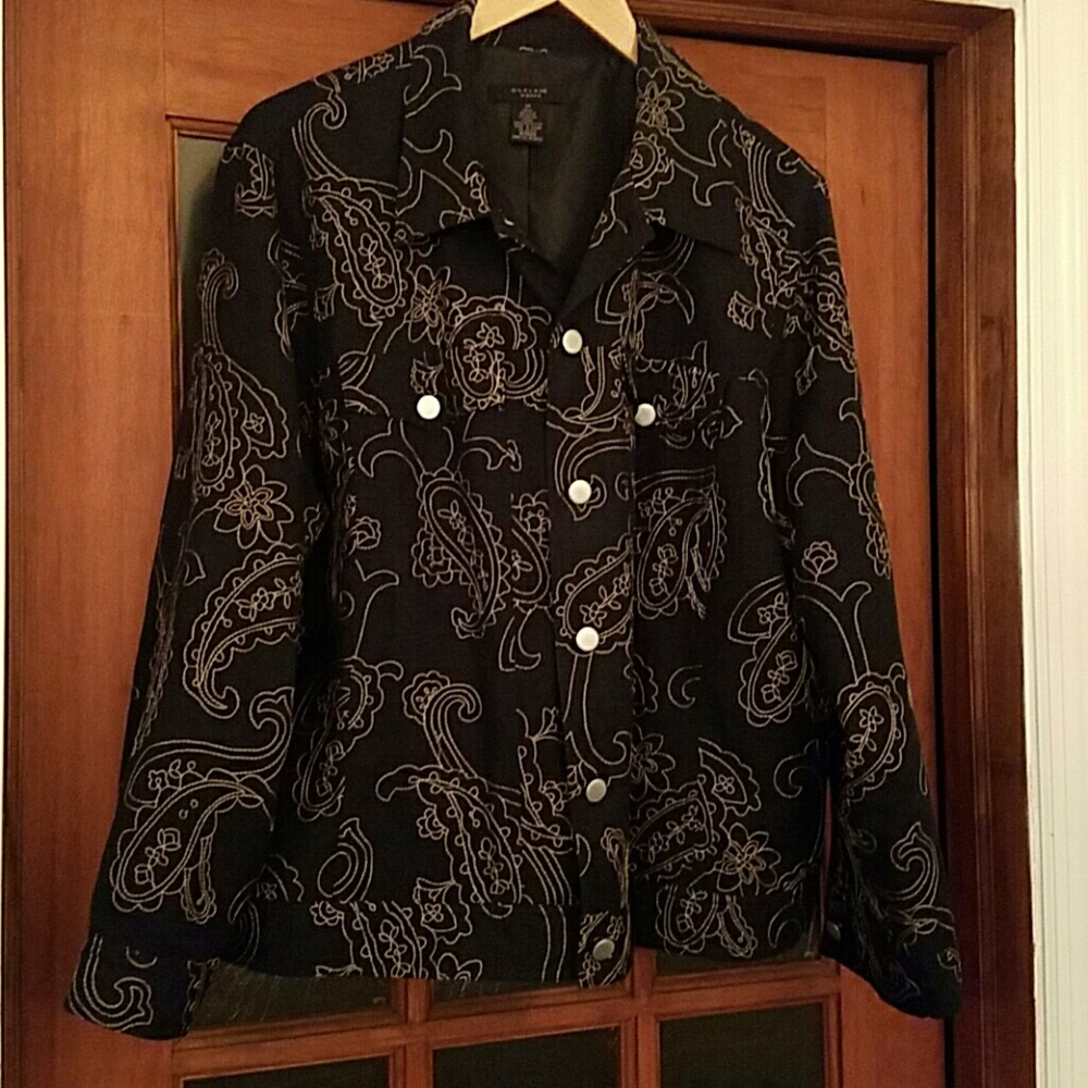 Black embroidered jacket