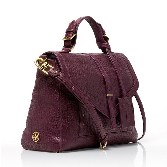 Tory Burch Handbags - 1 HR SALE TORY BURCH - 797 Satchel in Plum/Oxblood