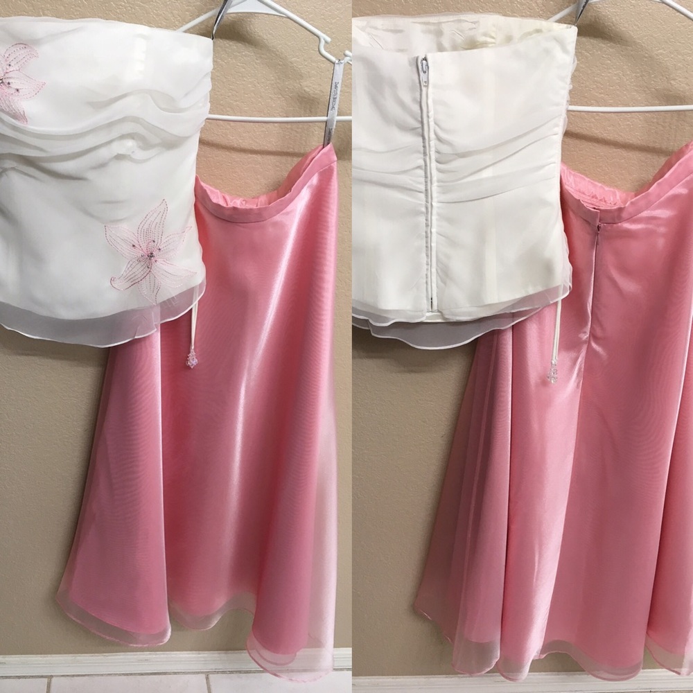 Davids Bridal Bridesmaid Strapless Top & Skirt