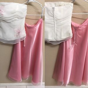 Davids Bridal Bridesmaid Strapless Top & Skirt