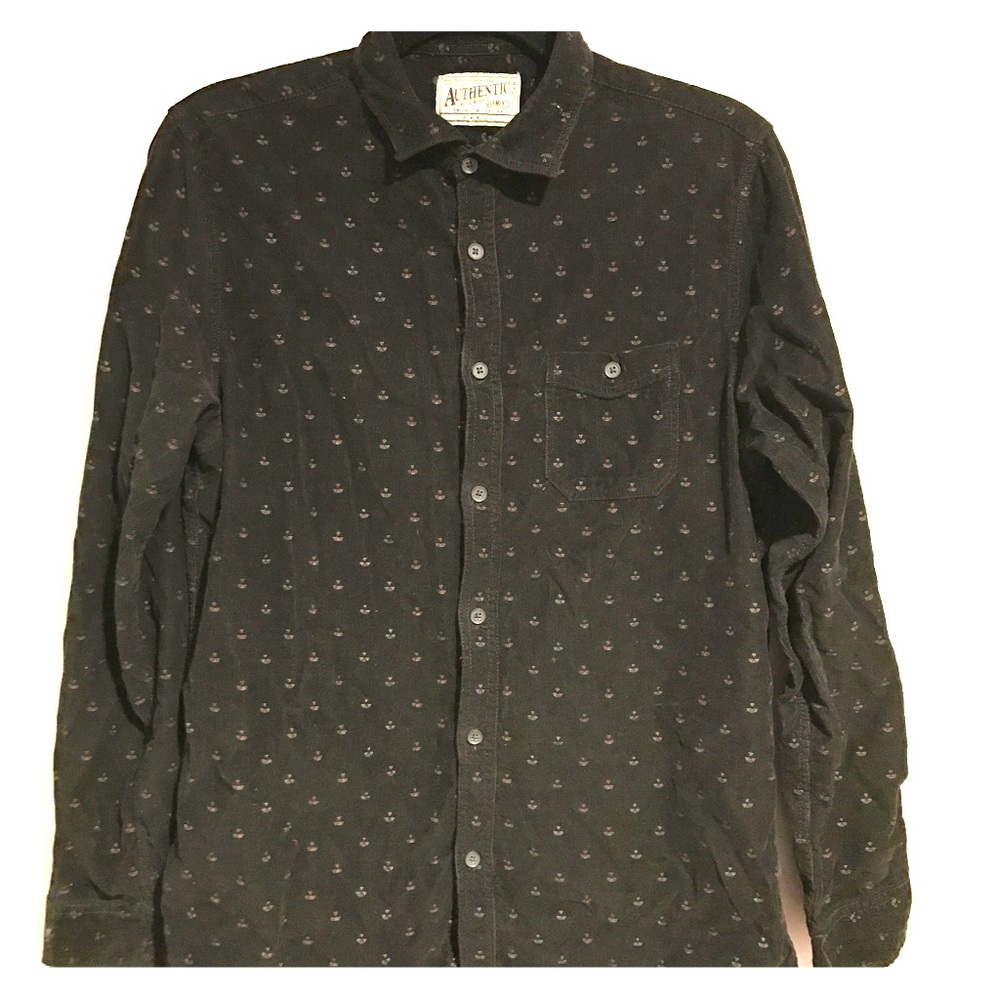 Black Corduroy petter shirt