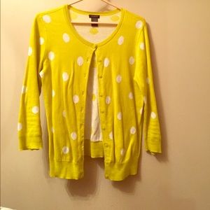 Long sleeve polka dot cardigan