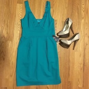 Green/teal Express dress