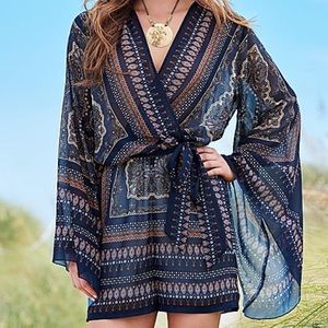 Paisley Print romper