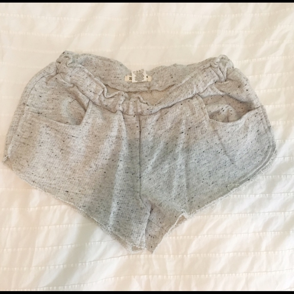 Billabong cutoff grey sweatshorts, NWOT, small