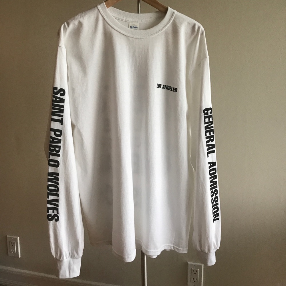 Kanye West Saint Pablo merch long sleeve tee shirt