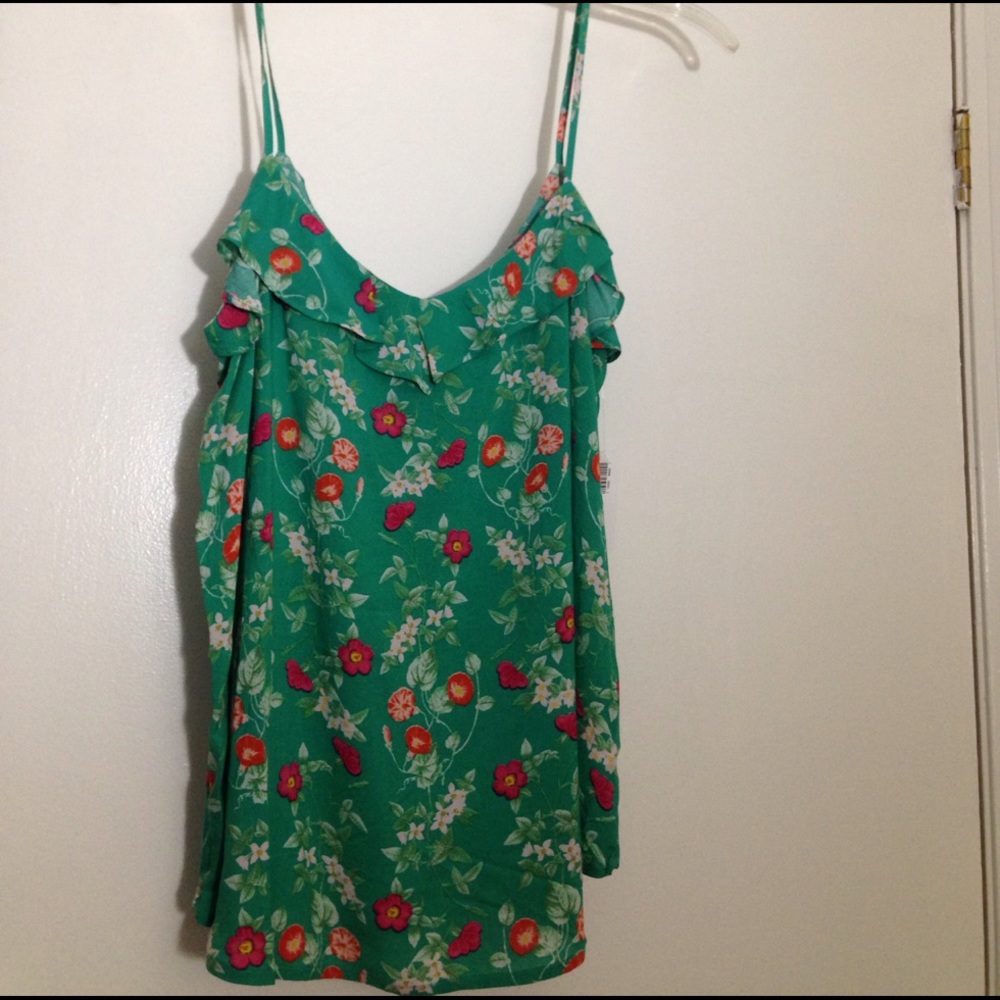 Flower pattern tank top