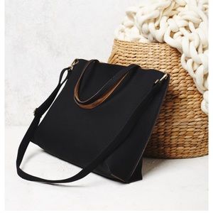 Free People Vegan Leather Reversible Tote