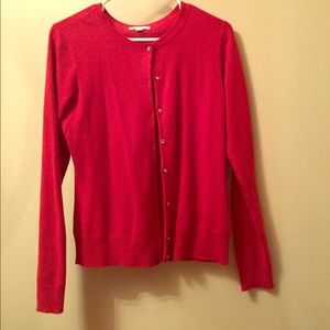 Long sleeve red cardigan