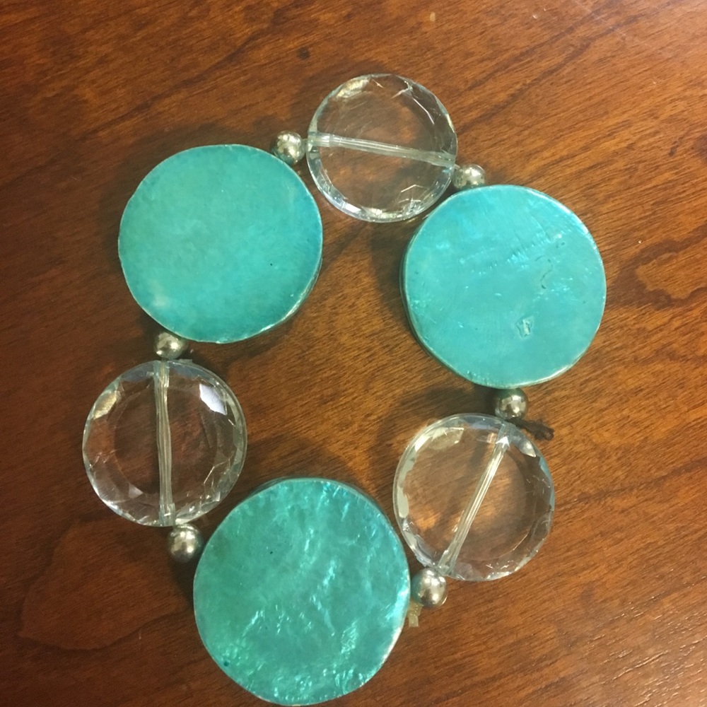 Turquoise beaded bracelet