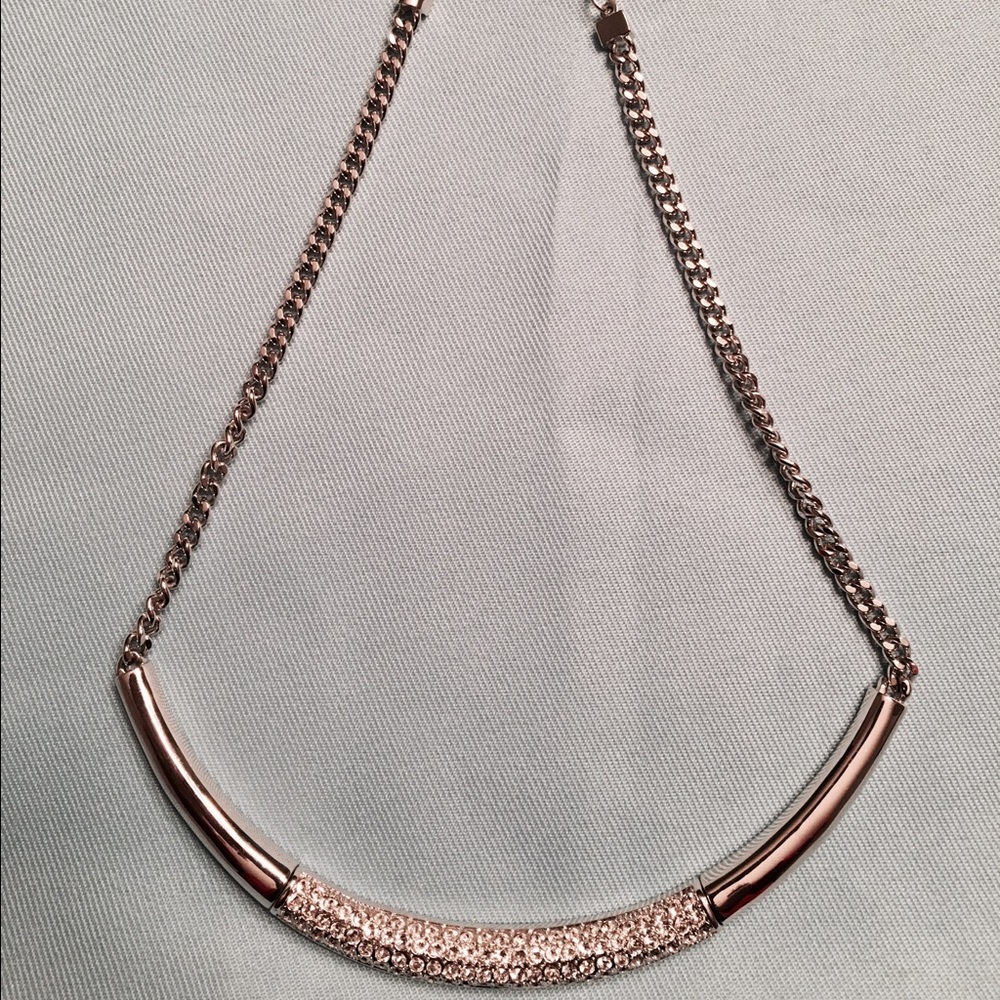 White Collar Necklace - Touchstone Crystal