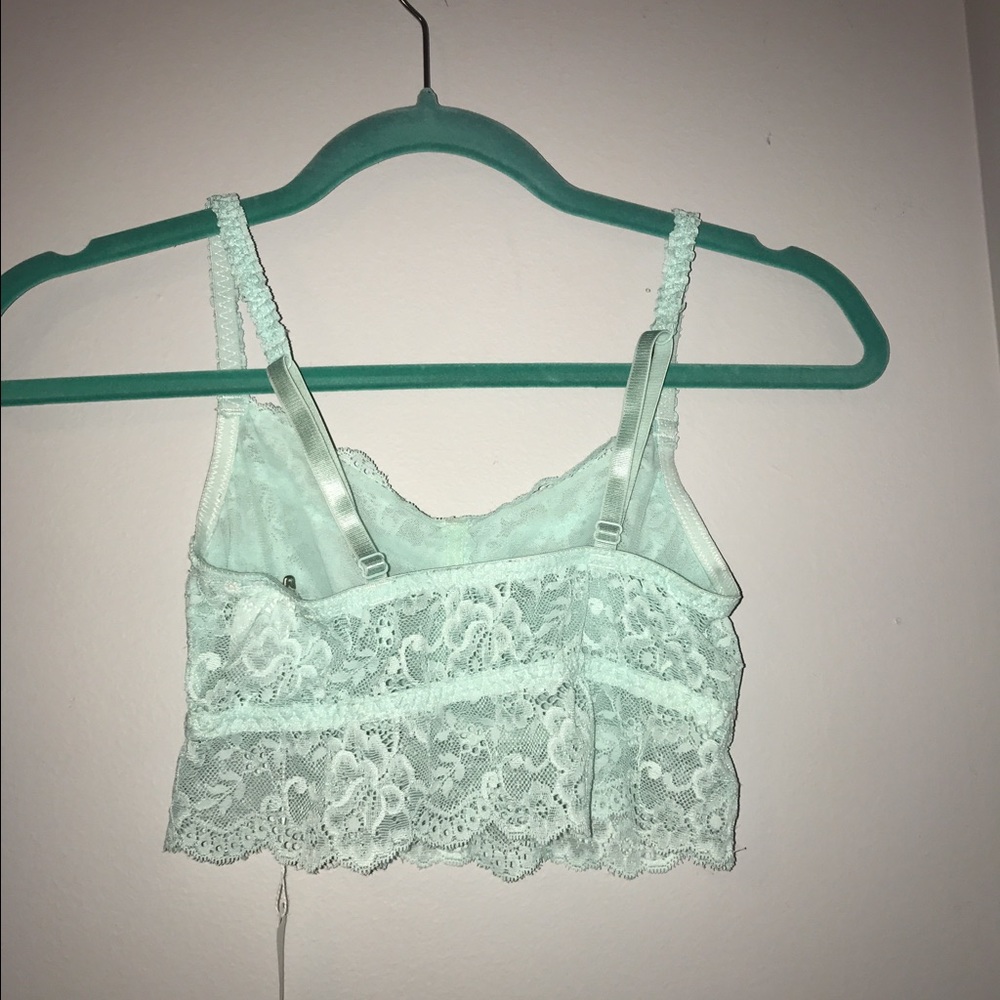 Pale blue lace bralette - Picture 2 of 3